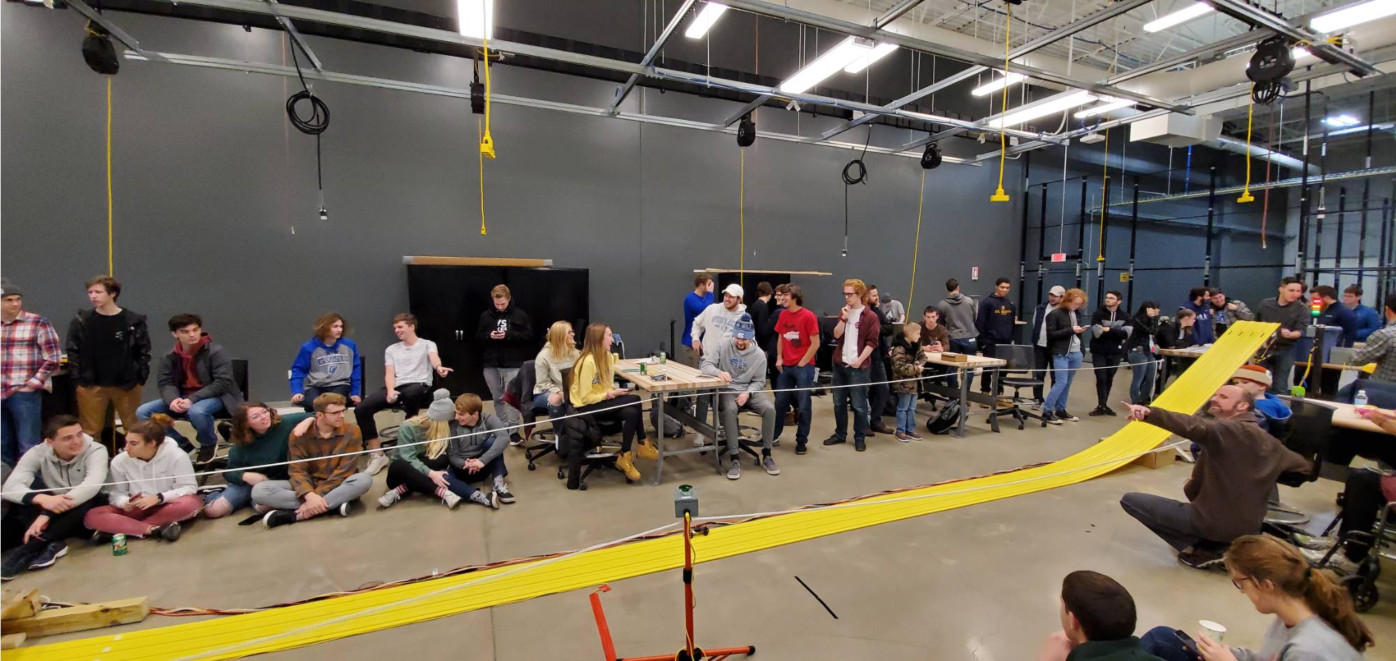 flexible design space set up for the annual School of Engineering Derby